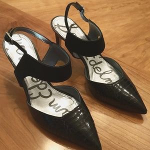 Sam Edelman Black Slingback Pumps